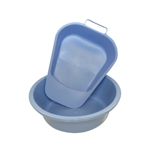 Medline Plastic Emesis Basins 10 Inches, Blue - 12 Ea